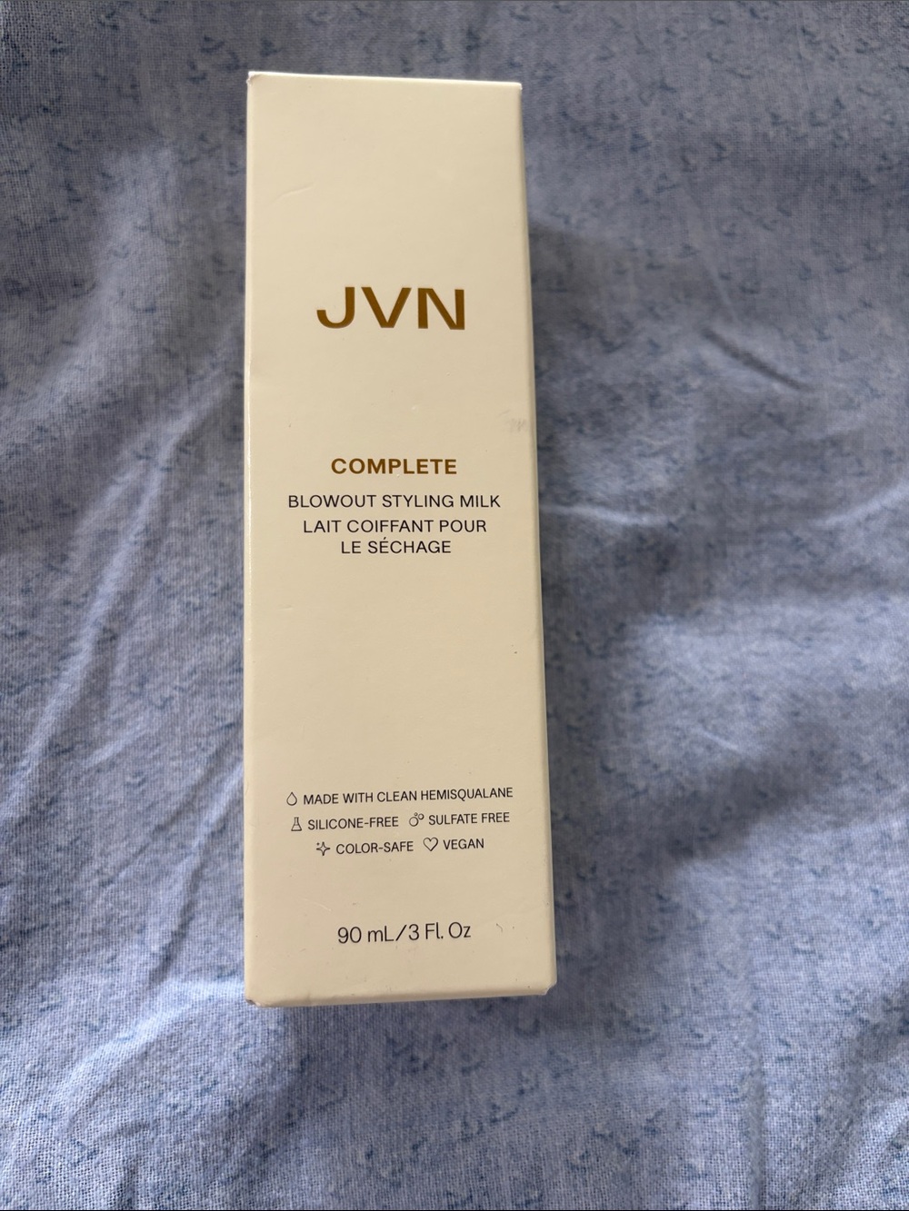 JVN White & Gold Blowout Styling Milk